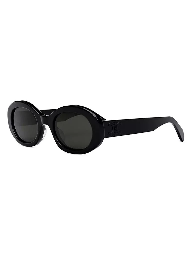 商品Celine|52MM Triomphe Oval Sunglasses,价格¥3830,第2张图片详细描述