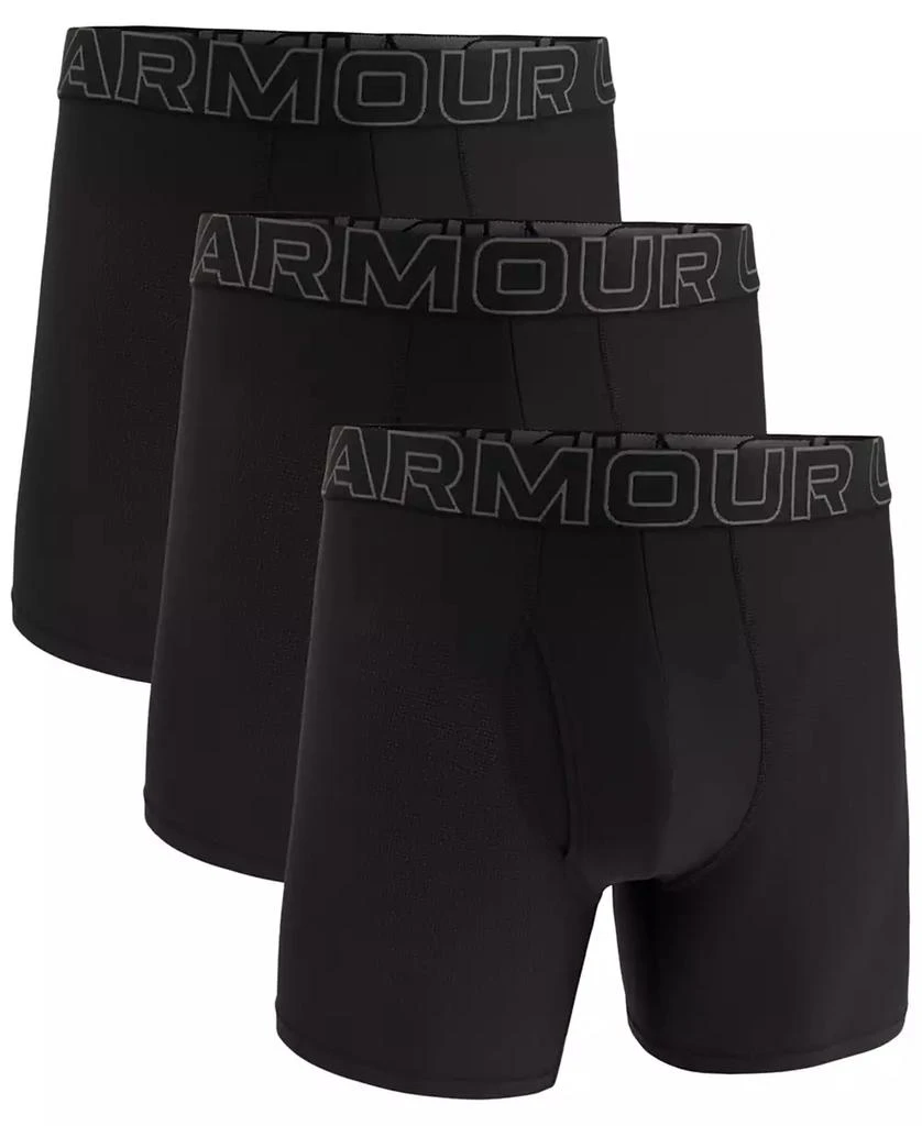 商品Under Armour|Men's 3-Pack Performance Tech Mesh 6" Boxer Briefs,价格¥309,第1张图片