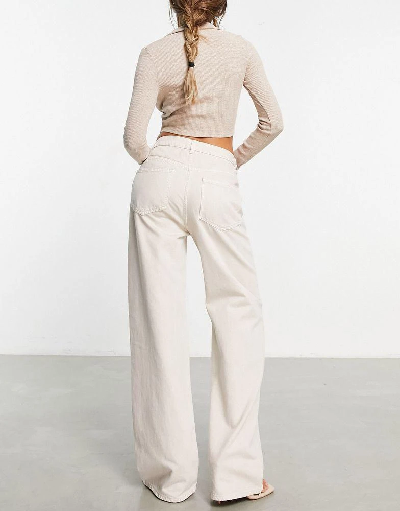 商品ASOS|ASOS DESIGN dad jeans in stone,价格¥315,第2张图片详细描述