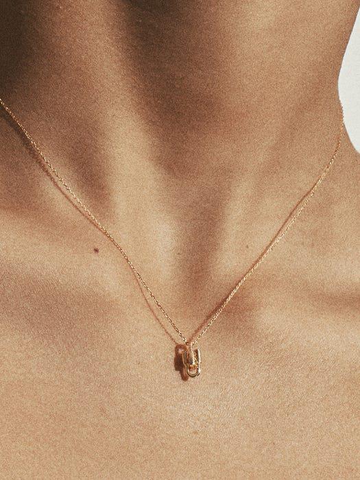 Dual H Necklace Yellow_HL6N23518Y4420商品第2张图片规格展示