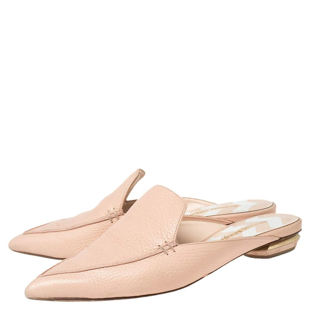 商品[二手商品] Nicholas Kirkwood|Nicholas Kirkwood Pink Leather Beya Mule Sandals Size 38.5,价格¥1150,第4张图片详细描述