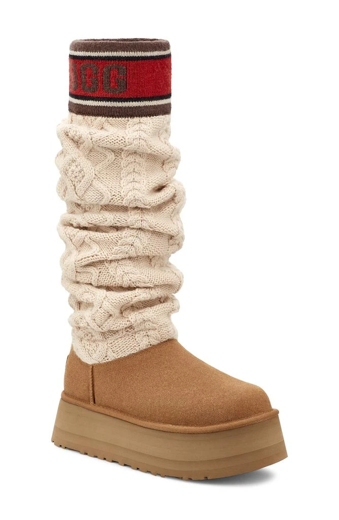 商品UGG|Letter Tall 女款 黑黄 靴子 UGG  1144044,价格¥1139,第1张图片