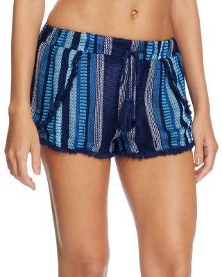 商品Surf Gypsy|Stripe Split Leg Swim Cover-Up Shorts,价格¥409,第1张图片