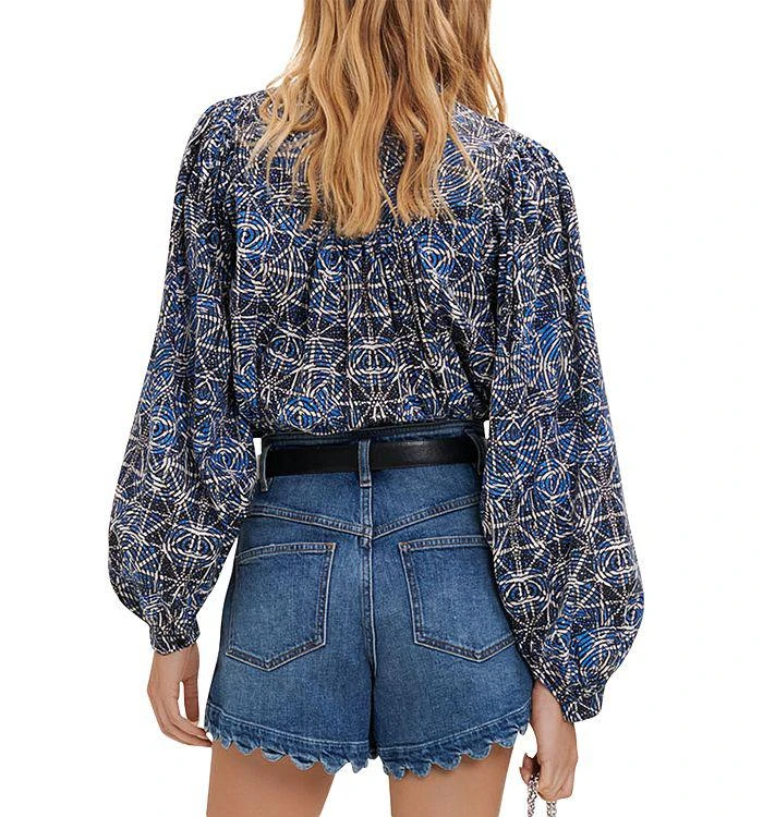 商品Maje|Cotik Printed Cotton Blouse,价格¥1184,第2张图片详细描述