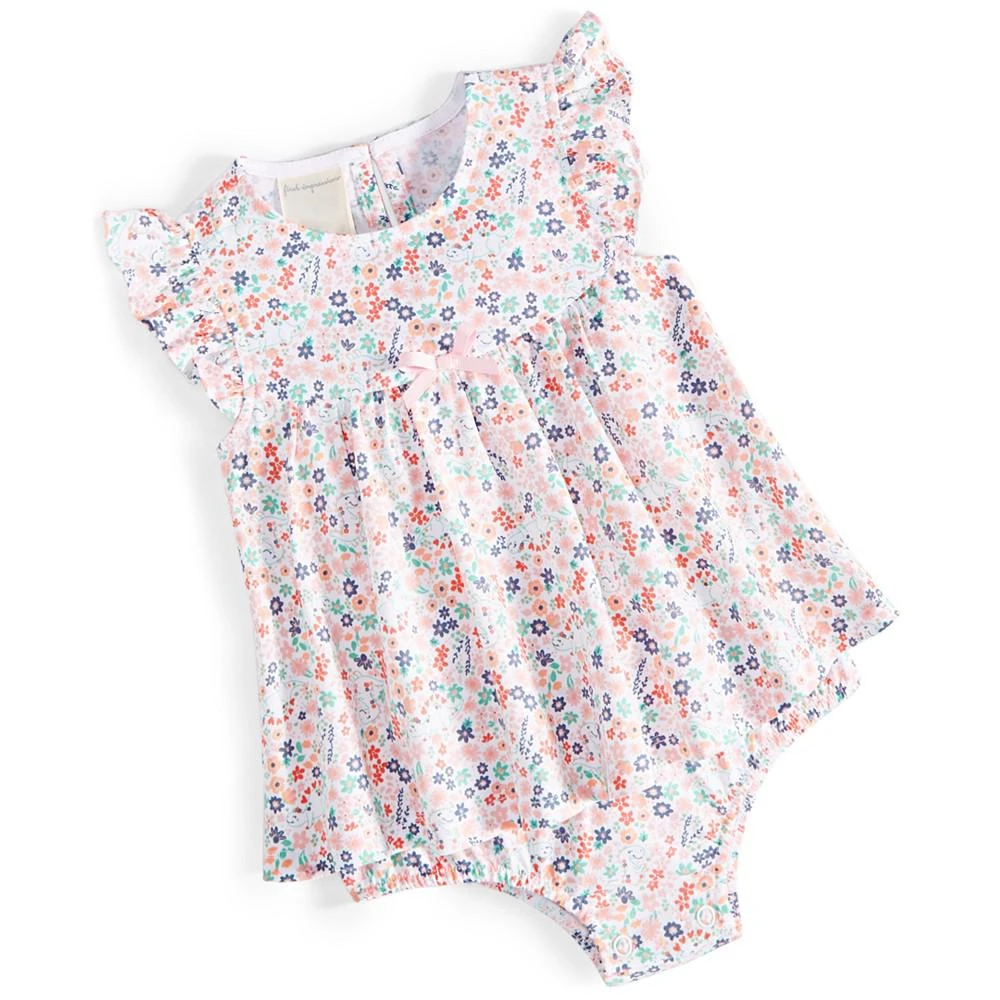 商品First Impressions|Baby Girls Dinosaur Meadow Cotton Sunsuit, Created for Macy's,价格¥56,第1张图片