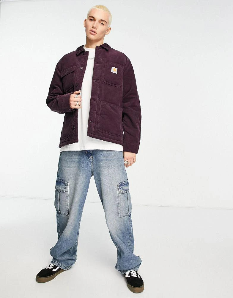 商品Carhartt WIP|Carhartt WIP michigan cord jacket in purple,价格¥893,第3张图片详细描述