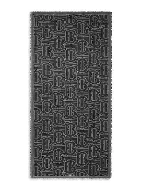 商品Burberry|Monogram Silk-Wool Jacquard Scarf,价格¥4123,第1张图片