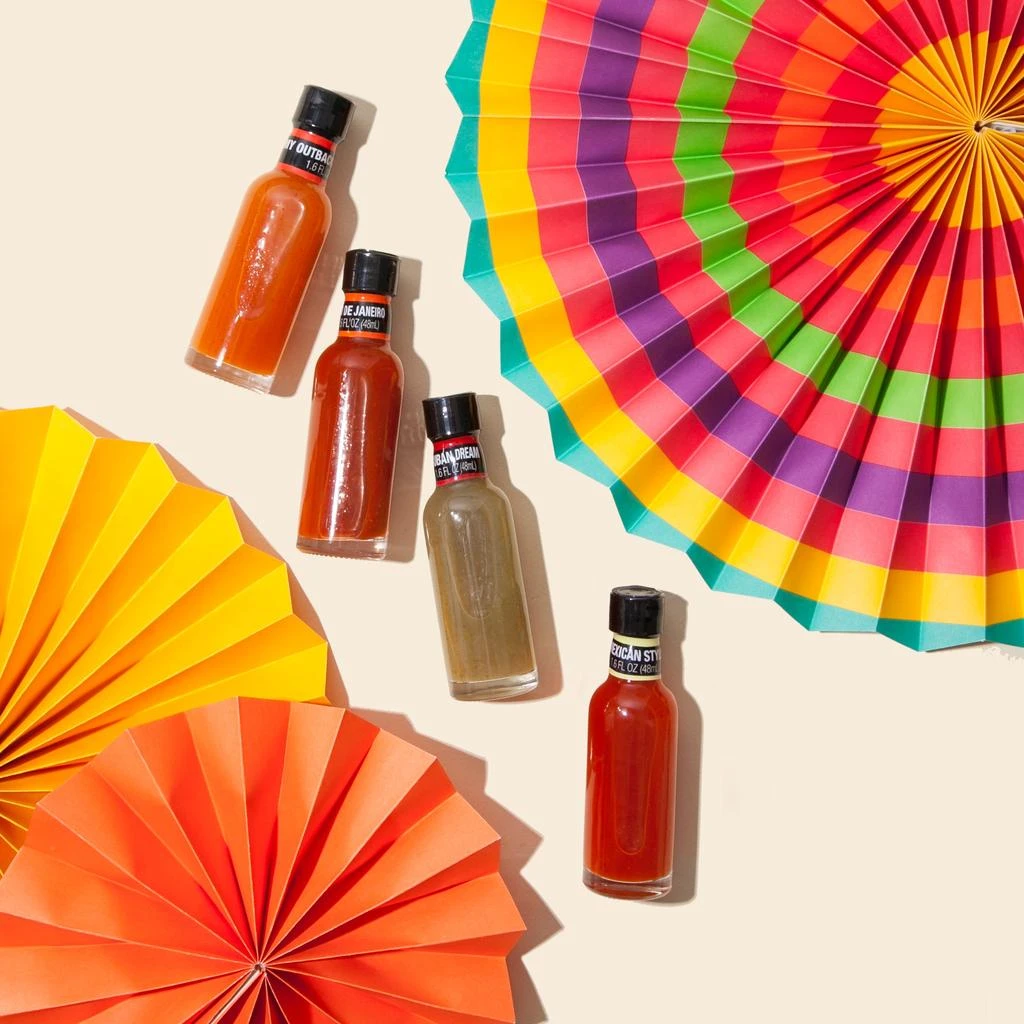 商品Thoughtfully|Gourmet, Hot Sauces To Go: Global Edition Gift Set, Set of 4,价格¥181,第5张图片详细描述
