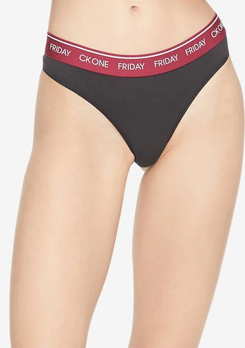商品Calvin Klein|Klein Ck One Days Of The Week Thongs   7 Pack,价格¥164,第1张图片详细描述