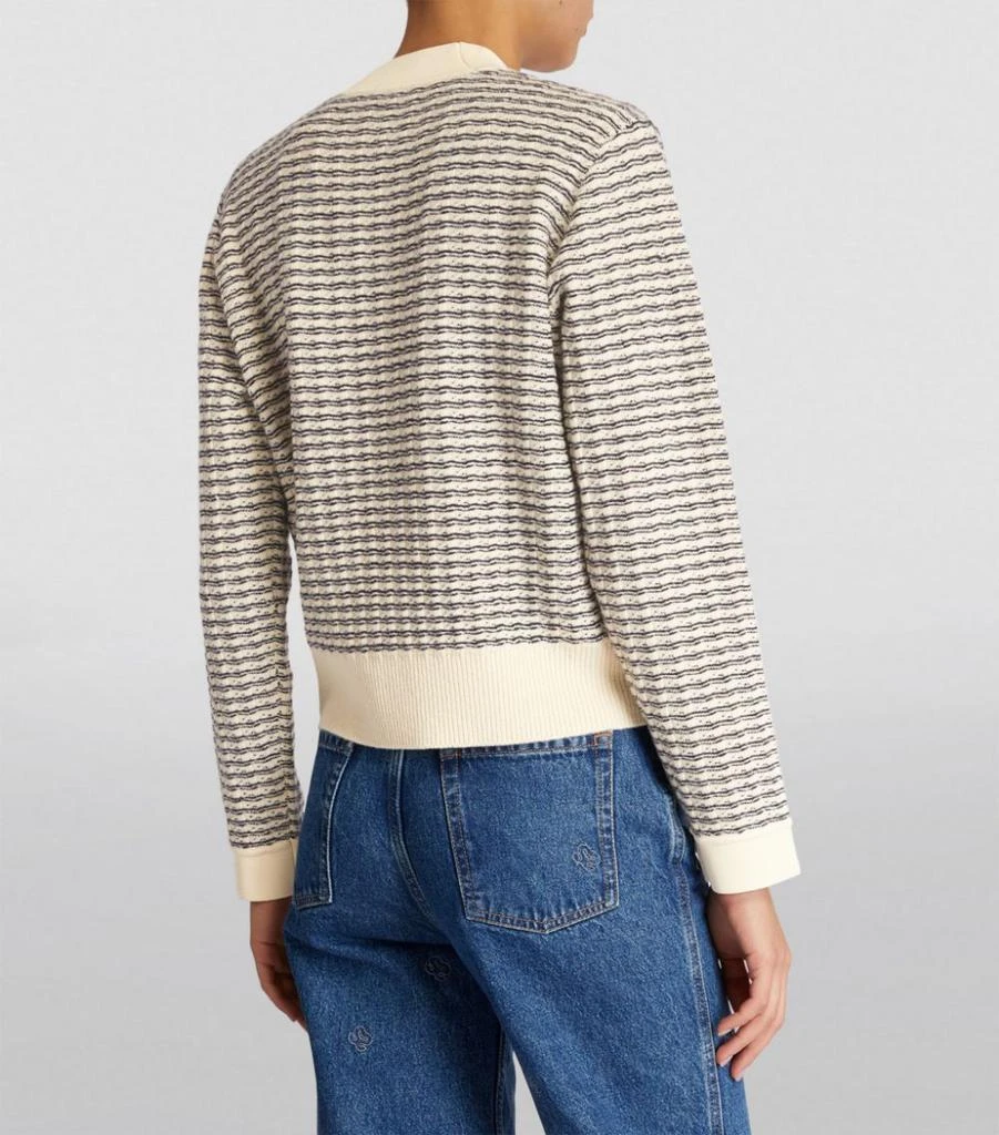 商品Sandro|Wool-Rich Striped Cardigan,价格¥2963,第4张图片详细描述