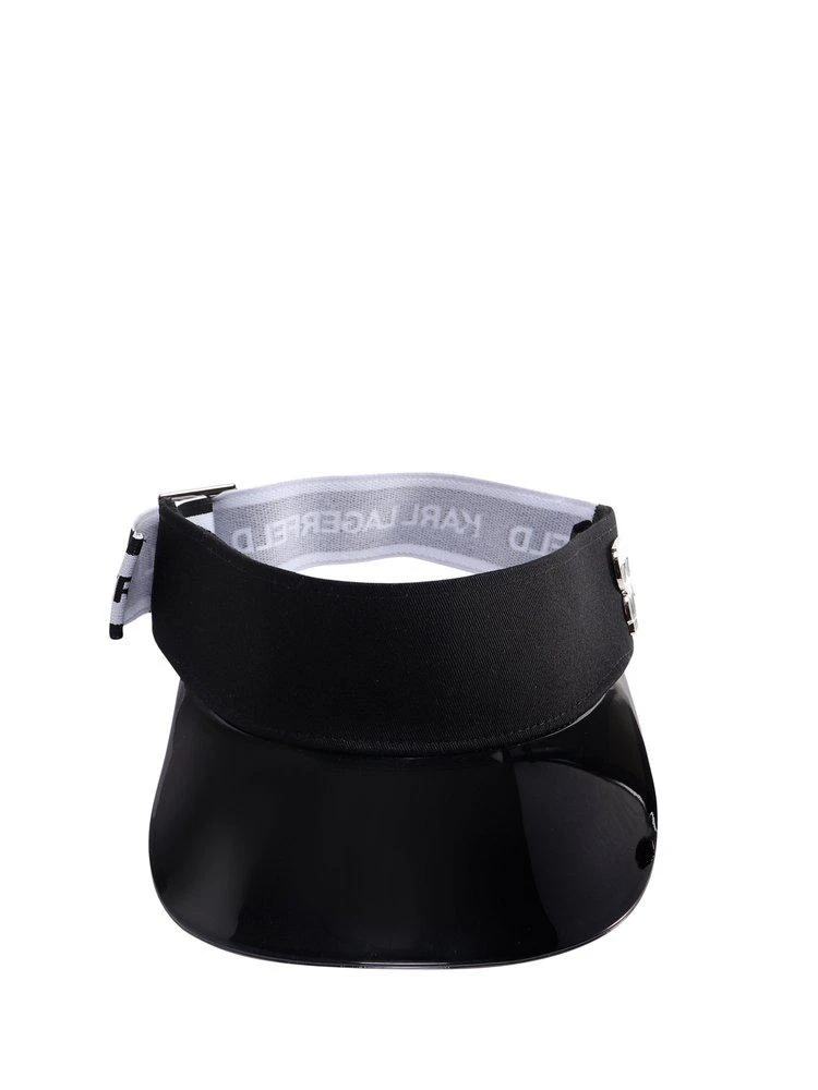 商品Karl Lagerfeld Paris|Karl Lagerfeld K/Ikonik Plaque Visor,价格¥362,第1张图片