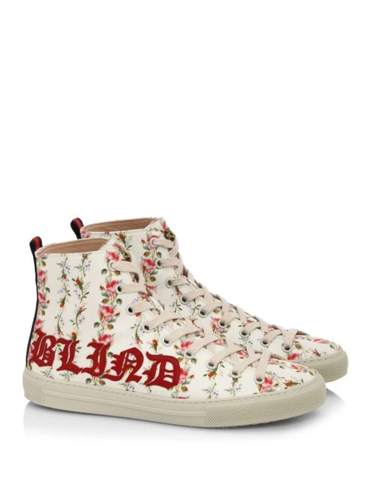 商品Gucci|Major Romantic-Print High-Top Sneakers,价格¥5959,第1张图片