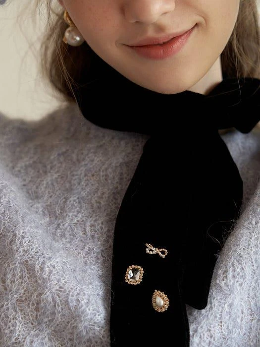 商品Tatiana|[3SET] Pearl Mix Brooch SET_SE0139,价格¥577,第2张图片详细描述