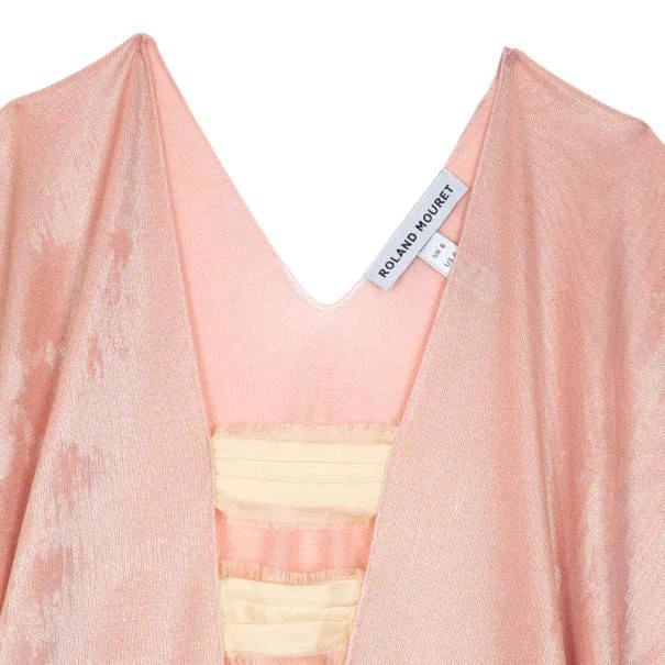 商品[二手商品] ROLAND MOURET|Roland Mouret Pink Metallic Stretch Top S,价格¥913,第4张图片详细描述
