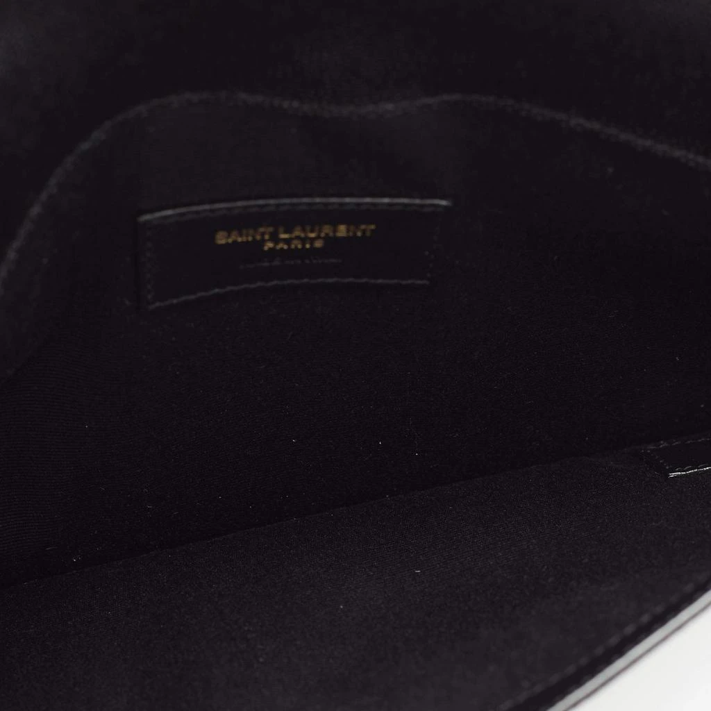 Saint Laurent Black Grained Leather Medium Uptown Clutch 商品