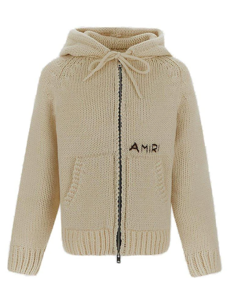 商品AMIRI|Amiri Logo Embroidered Zipped Hoodie,价格¥9205,第1张图片