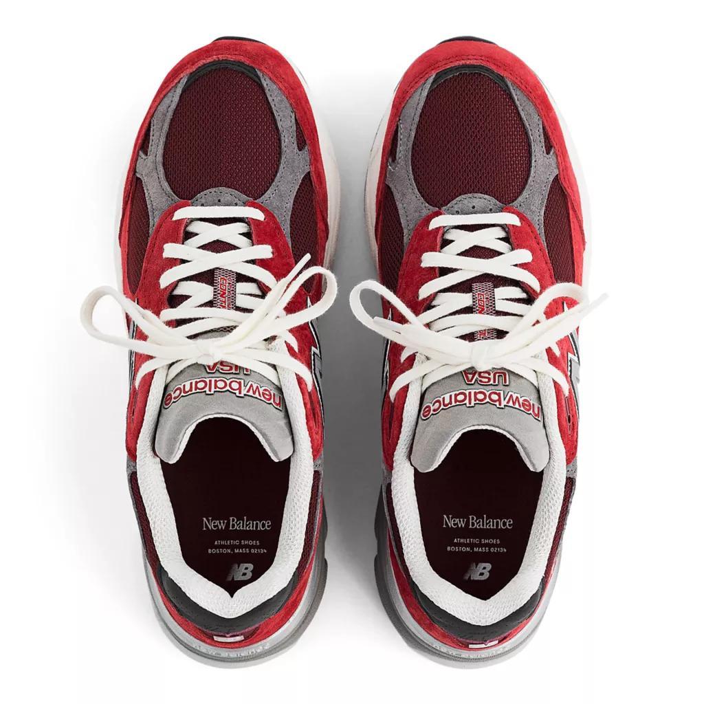 商品New Balance|男款 Teddy Santis联名 新百伦 美产 990v3 休闲鞋 黑红色,价格¥1436,第5张图片详细描述