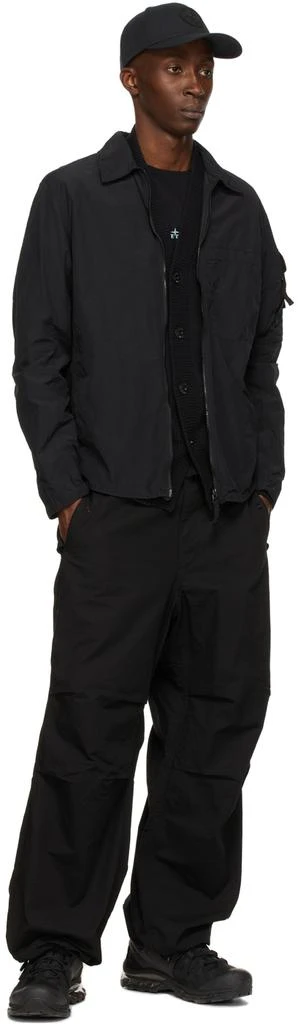 商品Stone Island|Black Knit Cardigan,价格¥1912,第4张图片详细描述