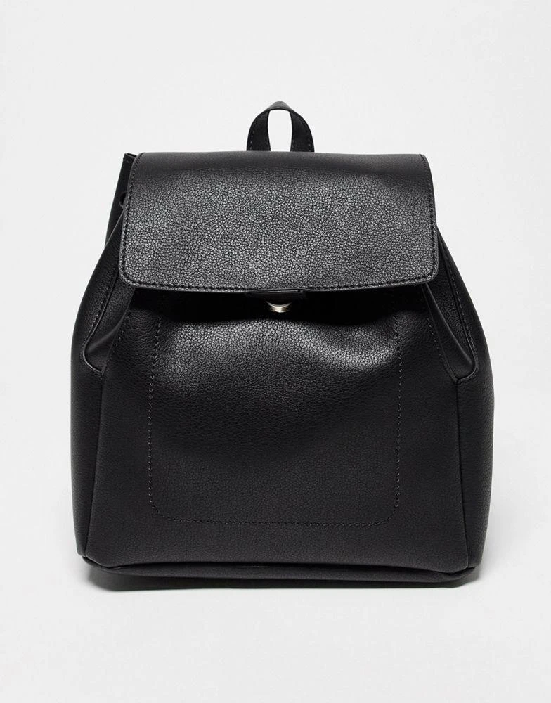 商品ASOS|ASOS DESIGN soft minimal backpack in black,价格¥197,第1张图片