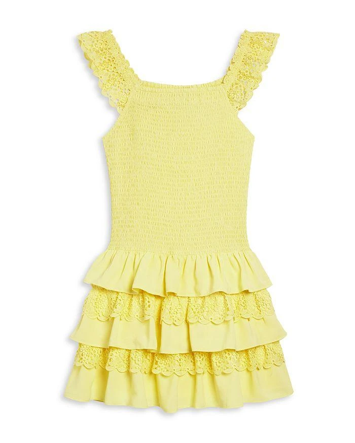 商品AQUA|Girls' Sleeveless Smocked Dress, Little Kid, Big Kid - Exclusive,价格¥242,第1张图片