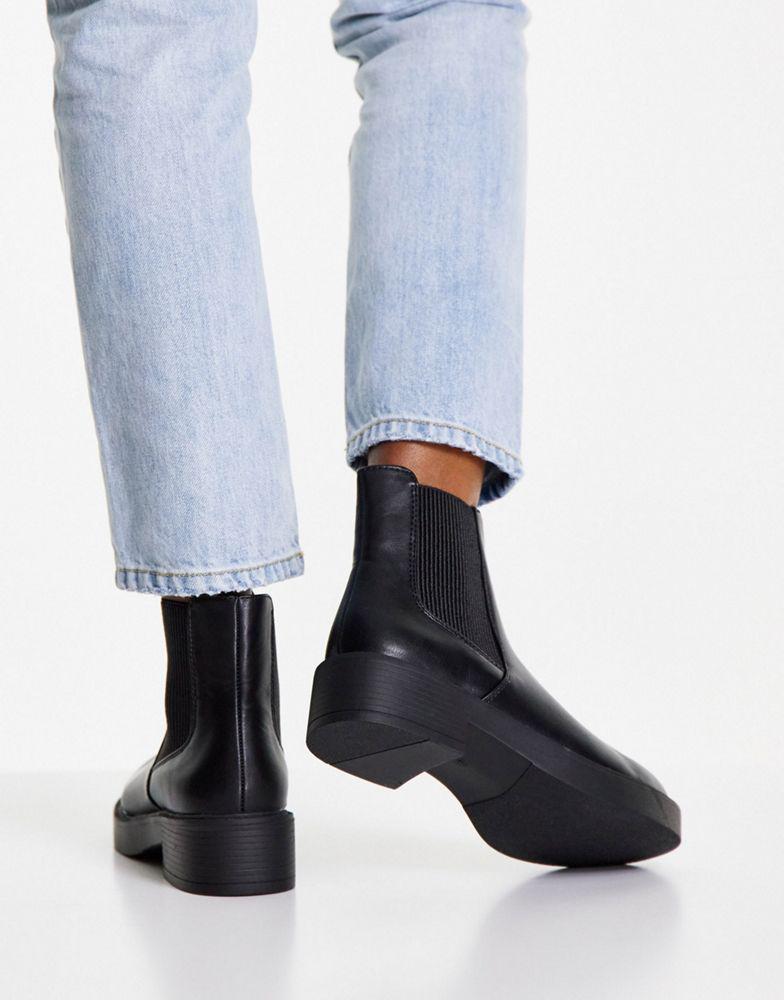 商品ASOS|ASOS DESIGN Wide Fit Alford chelsea boots in black,价格¥228,第6张图片详细描述