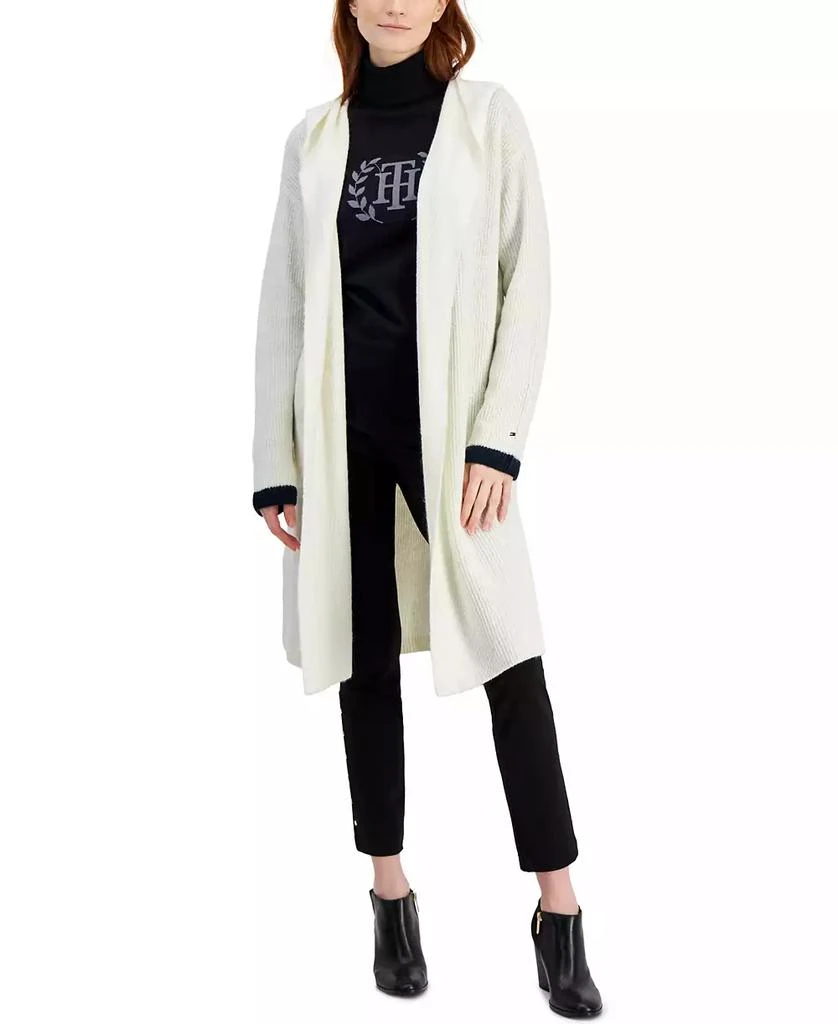 商品Tommy Hilfiger|Women's Hooded Kimono Open Cardigan,价格¥372,第1张图片