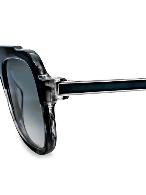 商品Thierry Lasry|Bowery 55MM Rectangular Aviator Sunglasses,价格¥1341,第3张图片详细描述