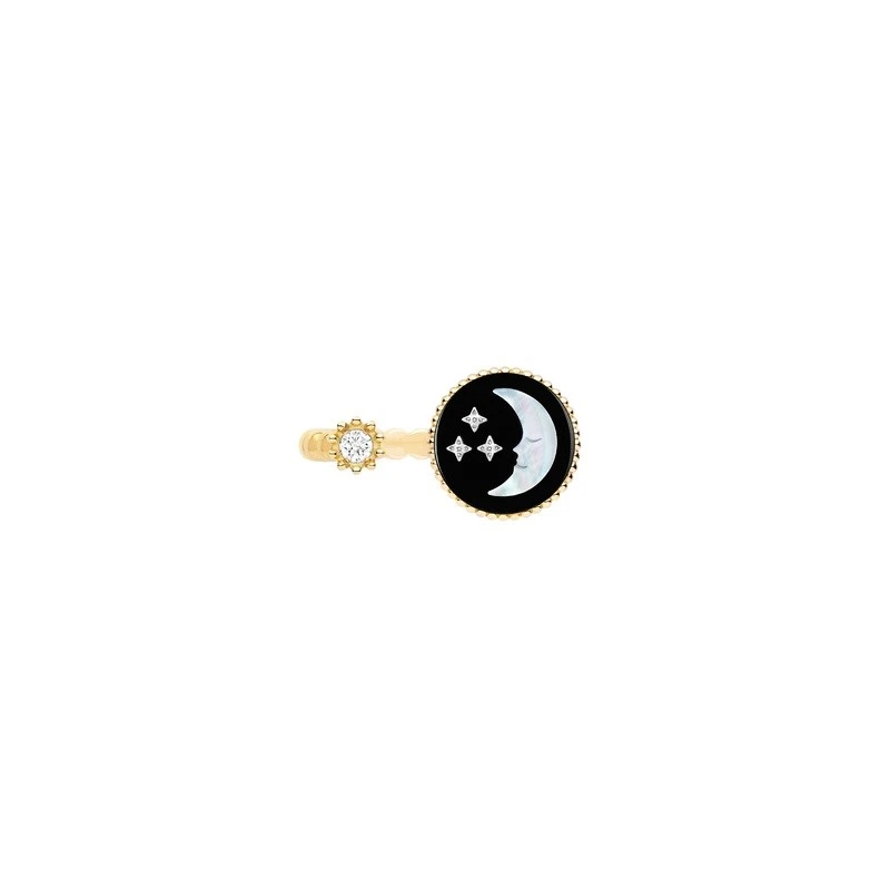商品Dior|Dior 迪奥 女士黑色黄金戒指,价格¥32435,第6张图片详细描述