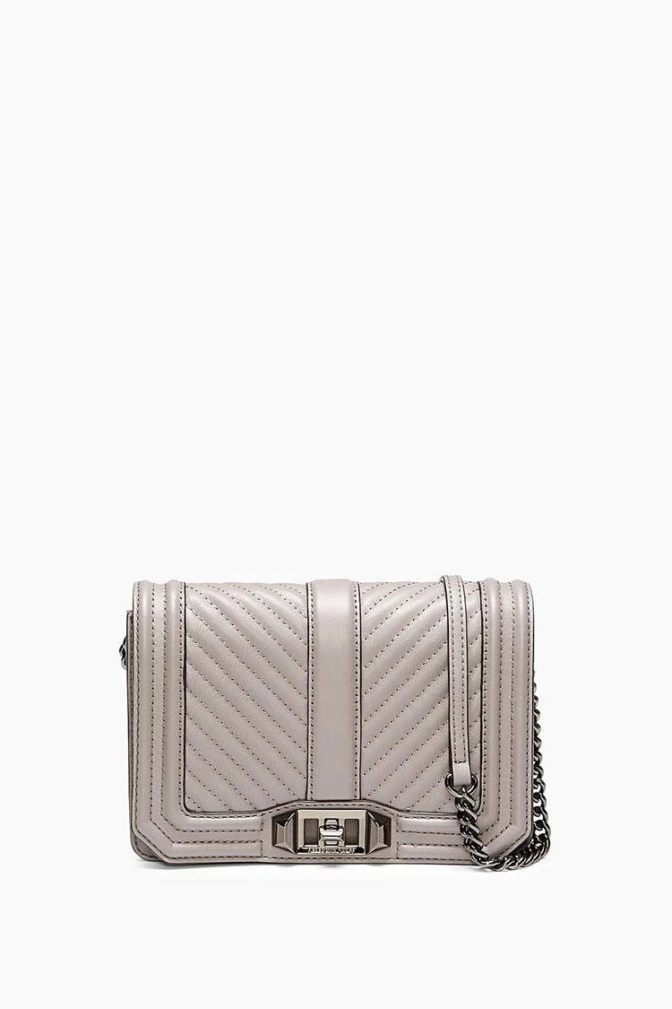 商品Rebecca Minkoff|人字形绗缝小号Love系列斜挎包,价格¥865,第1张图片