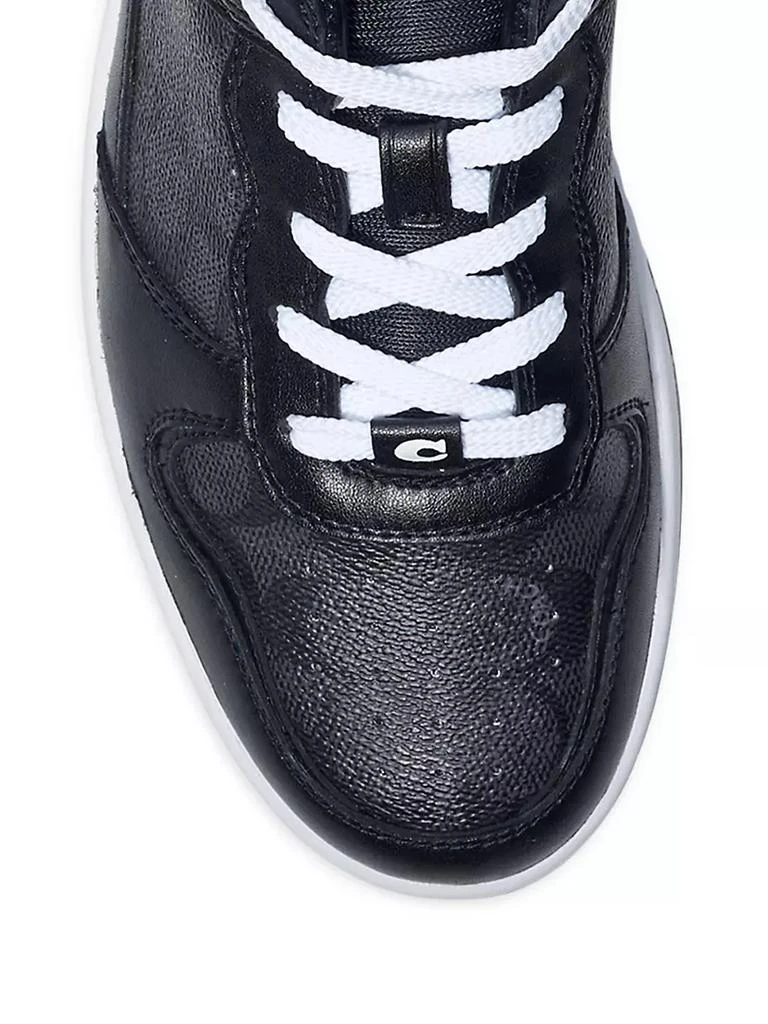 商品Coach|Signature Leather Monogrammed Sneakers,价格¥916,第4张图片详细描述