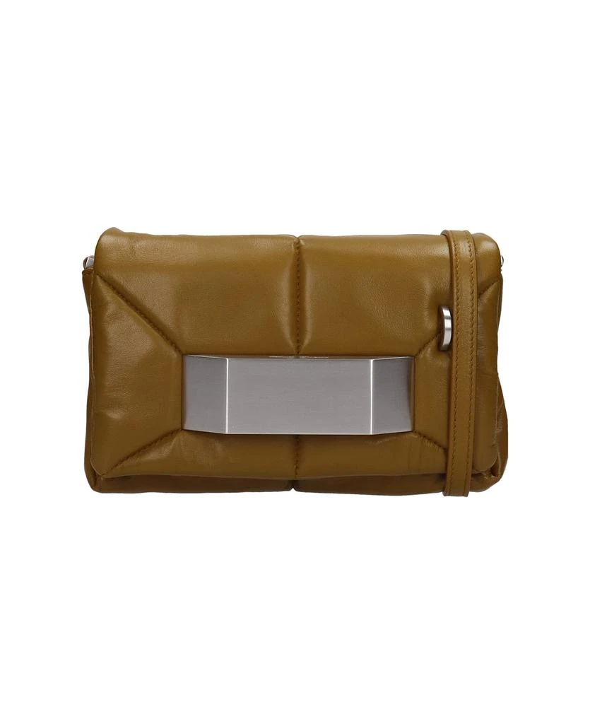 商品Rick Owens|Quilted Griffin Clutch In Brown Leather,价格¥5941,第1张图片