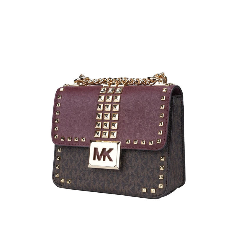 Michael Kors 奥莱款女士PVC配皮单肩斜挎链条包35F1G6SS1B-MERLO 商品