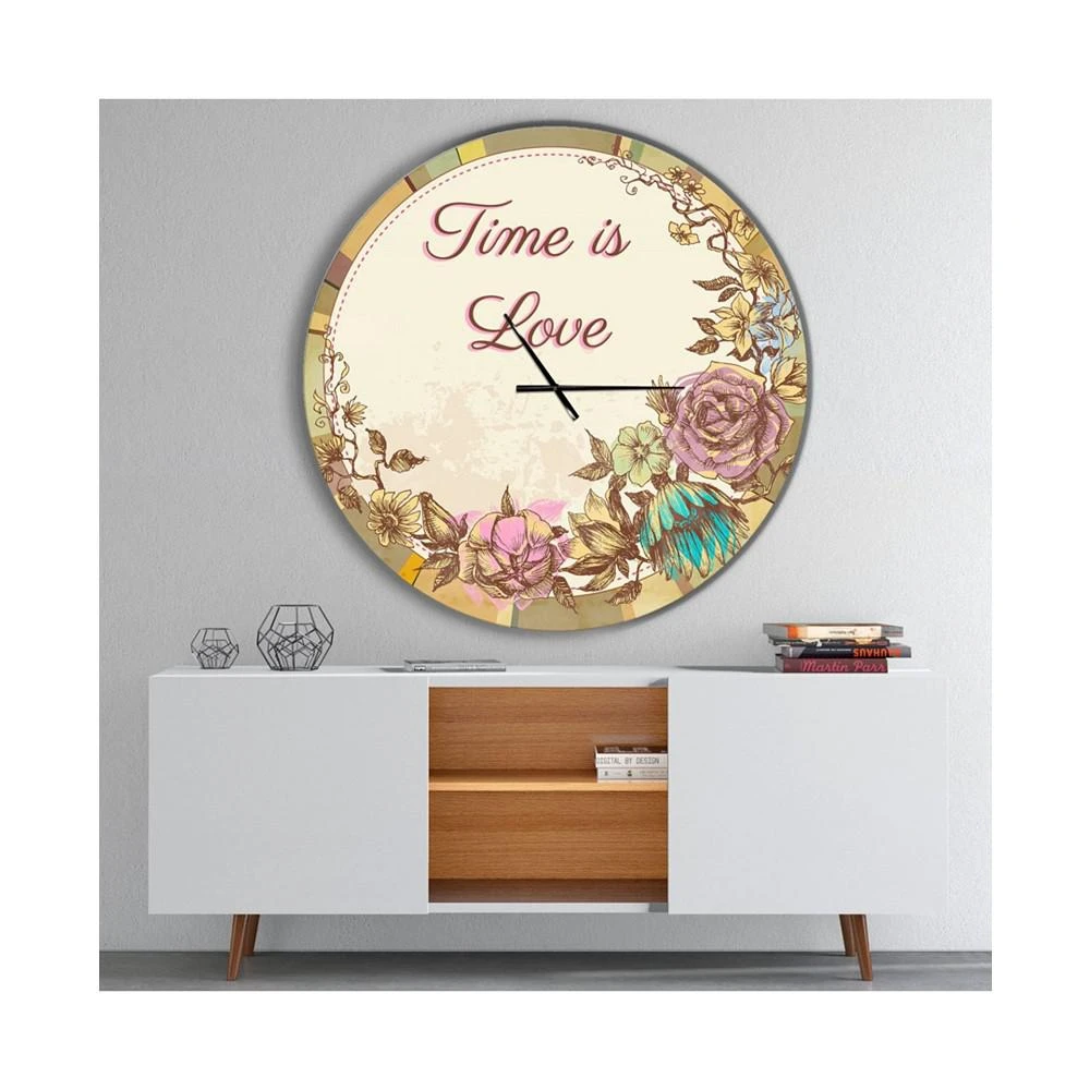 商品Design Art|Designart Oversized Quote Round Metal Wall Clock - 36 x 36,价格¥3512,第2张图片详细描述