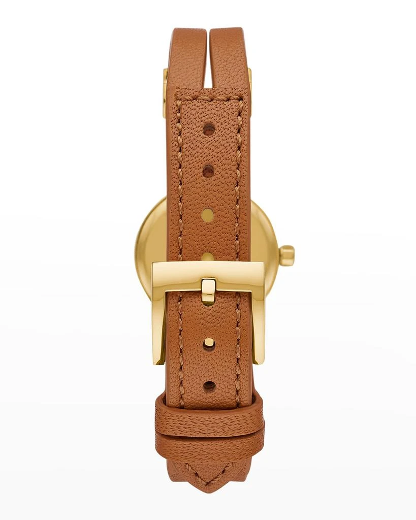 商品Tory Burch|The Kira Watch with Brown Leather Strap,价格¥1738,第3张图片详细描述