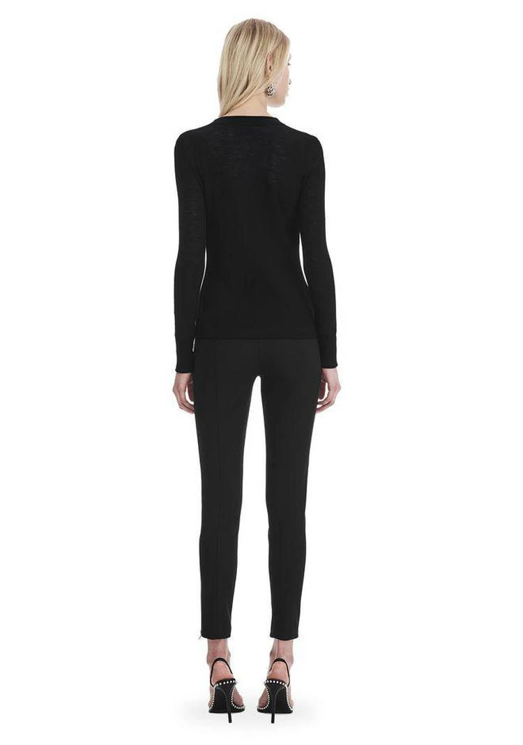 商品Alexander Wang|LONG SLEEVE TOP WITH ZIP HALF PLACKET,价格¥928,第4张图片详细描述