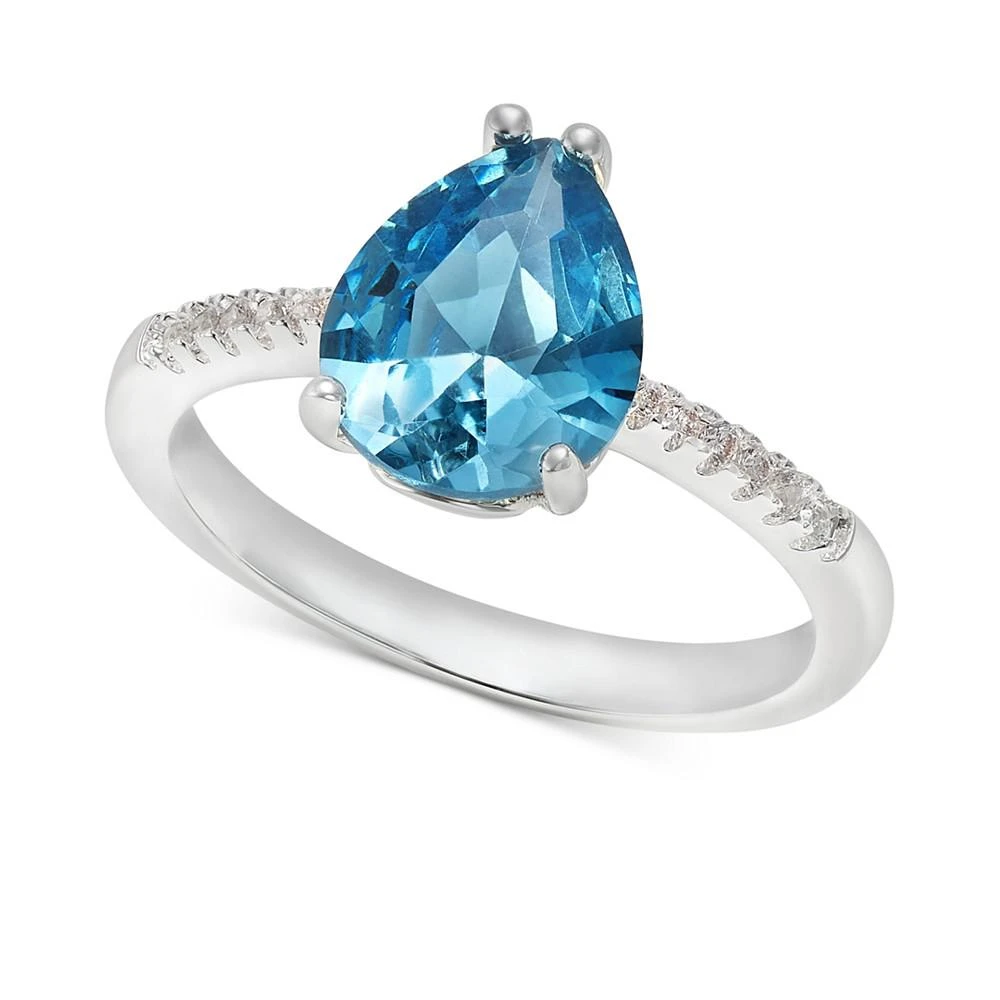 商品Charter Club|Silver-Tone Blue Teardrop Crystal Ring, Created for Macy's,价格¥45,第1张图片