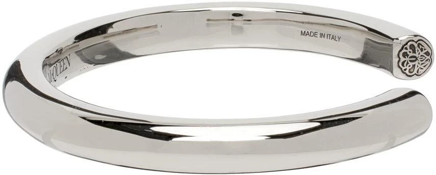 商品Alexander McQueen|Silver Open Cuff Bracelet,价格¥1464,第3张图片详细描述