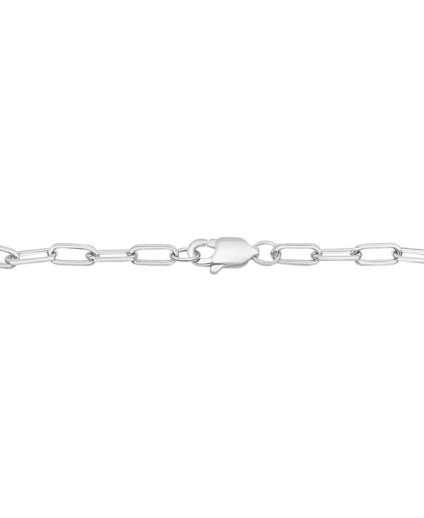 商品Macy's|Diamond Heart Chain Paperclip Link Bracelet (1/6 ct. t.w.) in Sterling Silver, Created for Macy's,价格¥374,第4张图片详细描述