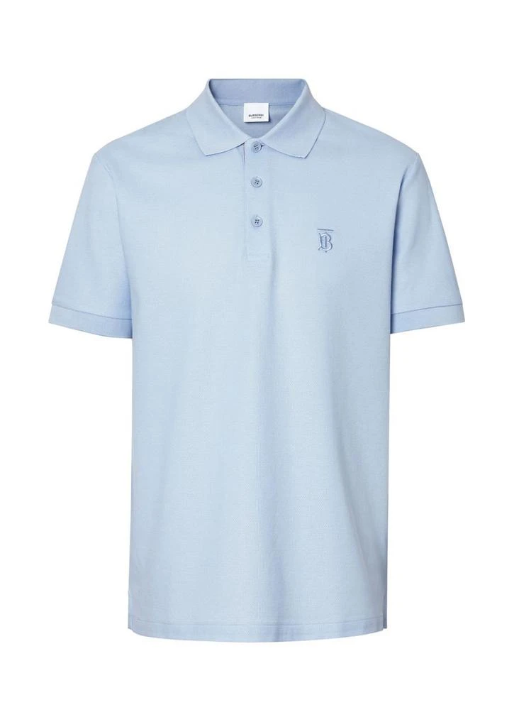 商品Burberry|Monogram motif cotton pique polo shirt,价格¥1885,第1张图片