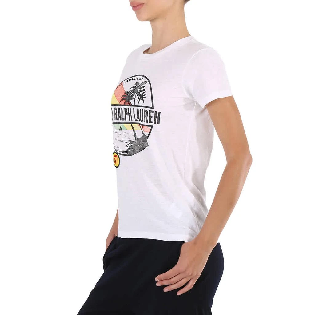 商品Ralph Lauren|Polo Ralph Lauren Ladies Logo Print T-Shirt in White, Size X-Small,价格¥224,第3张图片详细描述