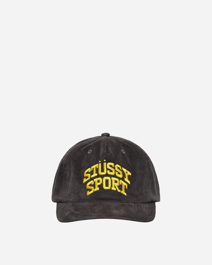 商品STUSSY|Sport Arch Strapback Cap Charcoal,价格¥393,第1张图片