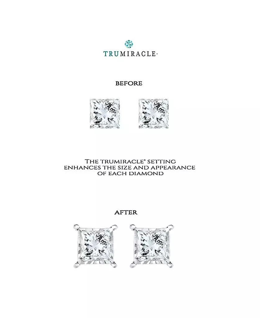 商品TruMiracle|Diamond Princess 18" Pendant Necklace (1/2 ct. t.w.) in 14k White, Yellow, or Rose Gold,价格¥11332,第4张图片详细描述