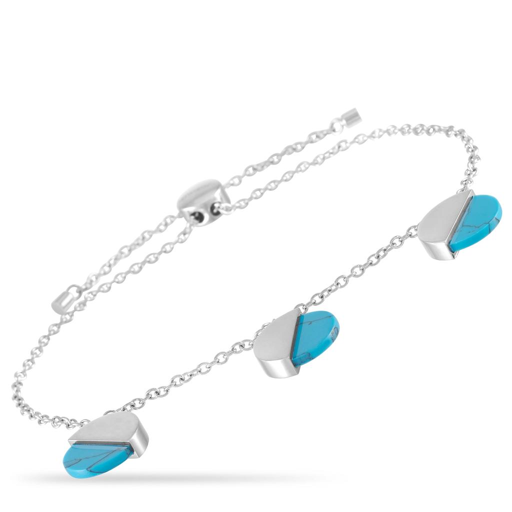Calvin Klein Spicy Stainless Steel Turquoise Bracelet商品第1张图片规格展示