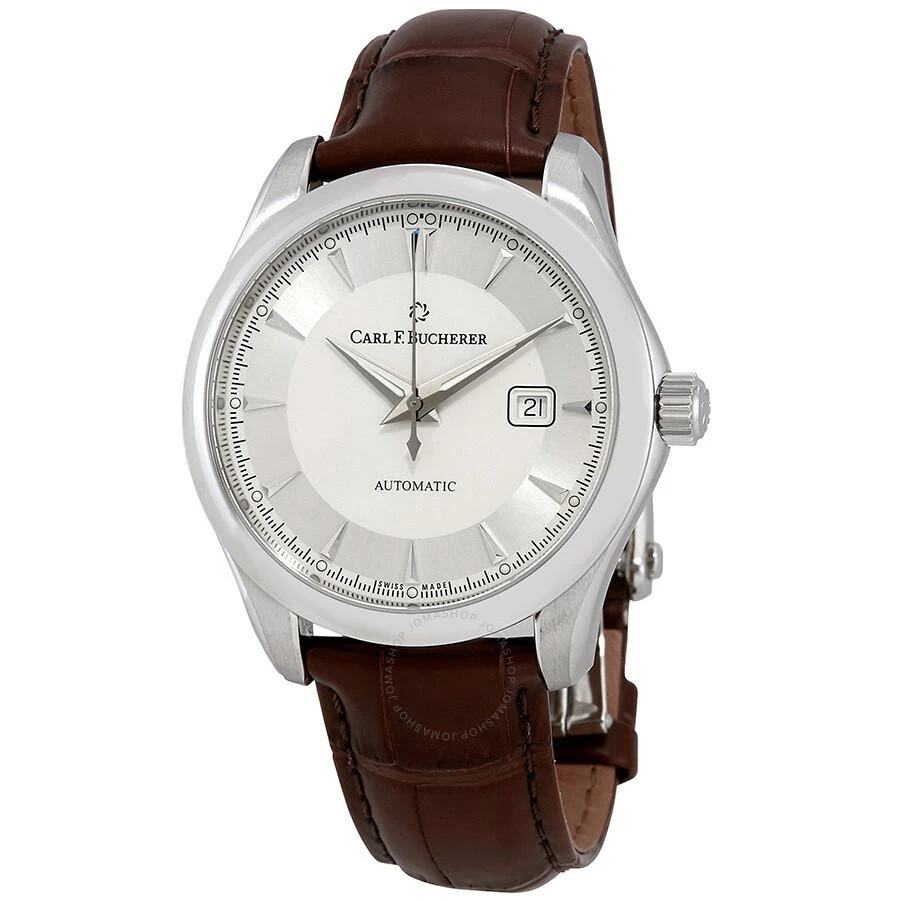 商品Carl F. Bucherer|Carl F Bucherer Manero AutoDate Automatic Silver Dial Men's Watch 00.10915.08.13.01,价格¥20653,第1张图片