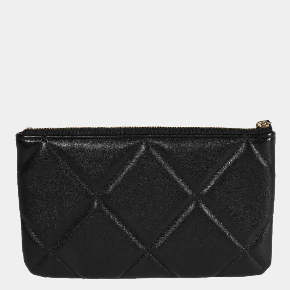 商品[二手商品] Chanel|Chanel Black Lambskin Quilted Leather Chanel 19 O Case Clutch Bag ,价格¥15666,第3张图片详细描述