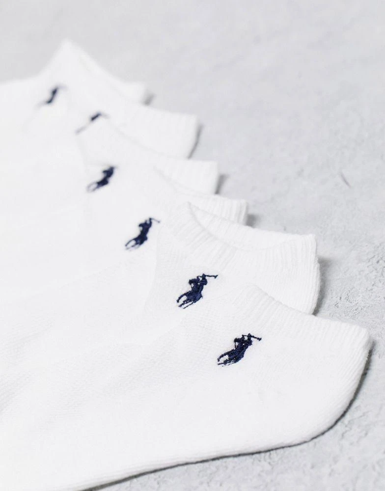 商品Ralph Lauren|Polo Ralph Lauren 6 pack logo socks in white,价格¥251,第4张图片详细描述