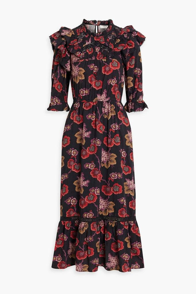 商品Sea|Lucinda ruffled floral-print cotton midi dress,价格¥1450,第1张图片