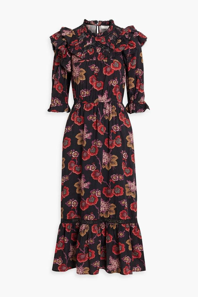 商品Sea|Lucinda ruffled floral-print cotton midi dress,价格¥1439,第1张图片