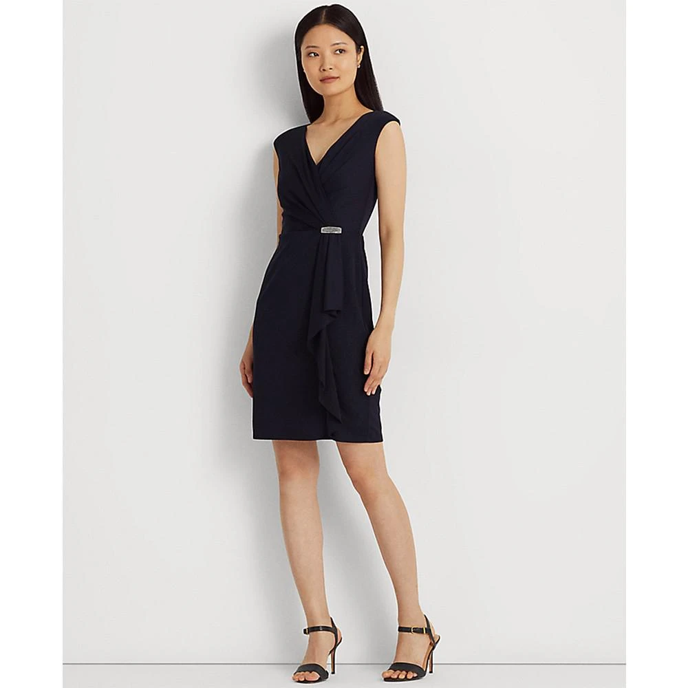 商品Ralph Lauren|Women's Jersey Cap-Sleeve Cocktail Dress,价格¥521,第1张图片