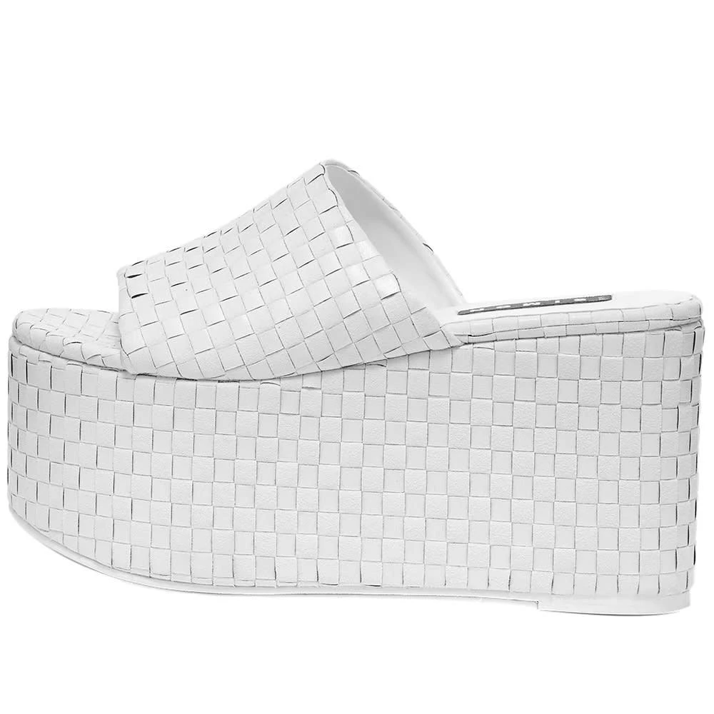 商品Simon Miller|Simon Miller Blackout Checkered Platform,价格¥1632,第2张图片详细描述